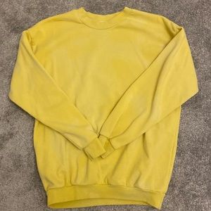 Yellow crew neck
